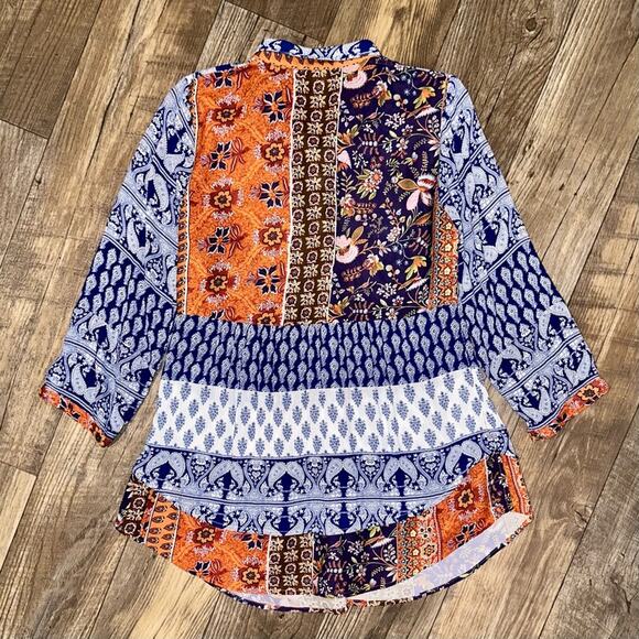 Aratta Silent Journey Paisley Moroccan Tunic Size Small - Picture 10 of 16